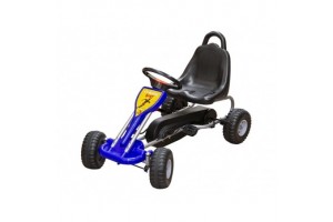 Pedálos kék verseny gokart (30 kg teherbírás)