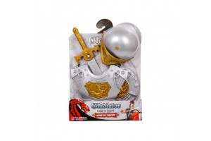 Gladiátor harci szett sisakkal és karddal