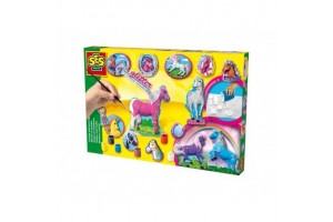 Lovacskák gipszkiöntő készlet - festett minták