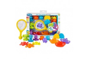 Fürdőjáték 15 db - lebegő figurák és hajó