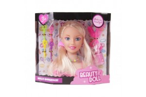 Lily fésülhető babafej - 20 cm