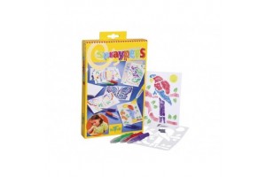 TOTUM festékszóró toll készlet – 5 toll, 4 sablon