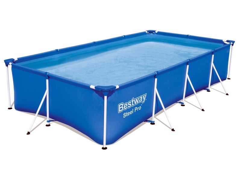 Bestway fémvázas szögletes medence 400x211x81 cm