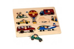 Fa 9 darabos jármű puzzle – HJ98043