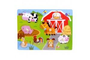 Fa bébi puzzle - többféle változat (30×22×2 cm)