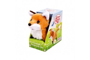 Szaladgáló sípoló róka plüss 20 cm