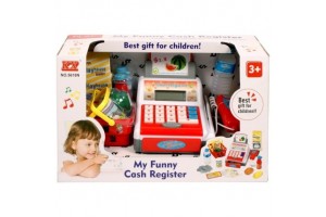 Elemes pénztárgép (piros-fehér)