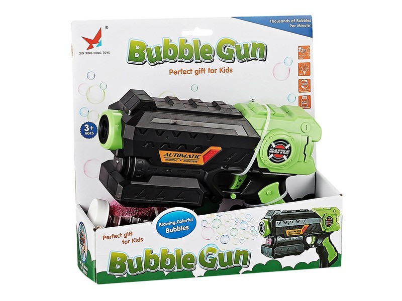 Elemes buborékfújó pisztoly 133 ml, 2 szín