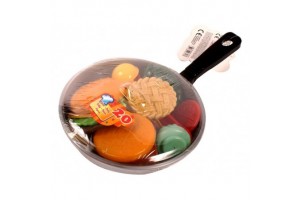 Élelmiszerek serpenyőben 20 darabos játék