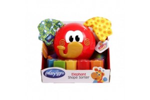 Elefántos formaválogató bébijáték - forgatható ormány