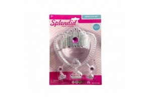 Hercegnői ékszer készlet rózsaszín ékkövekkel