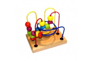 Kicsi fa golyóvezető - színes gyöngyök