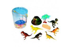 Dínó figura készlet 13–18 cm, 8 db