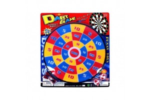 Színes 36 cm darts tábla tépőzáras labdákkal