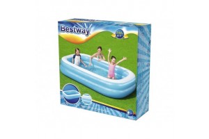 Bestway kék-fehér családi medence 262x175x51 cm