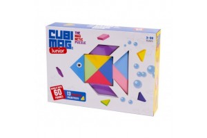 Cubimag Junior mágneses puzzle - 13 színes elem, 60 figura