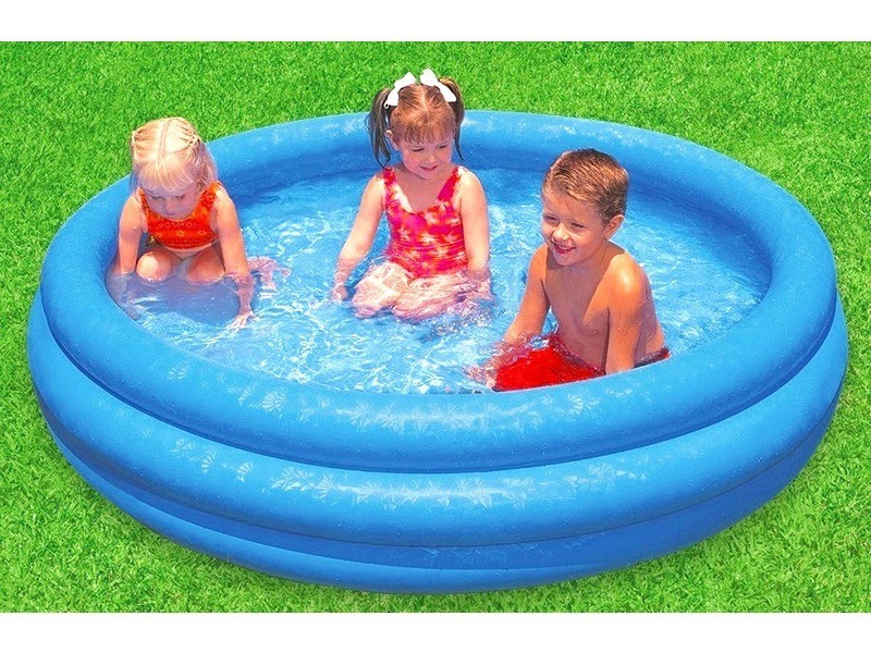 Intex 58446 háromgyűrűs kék medence 168x40 cm