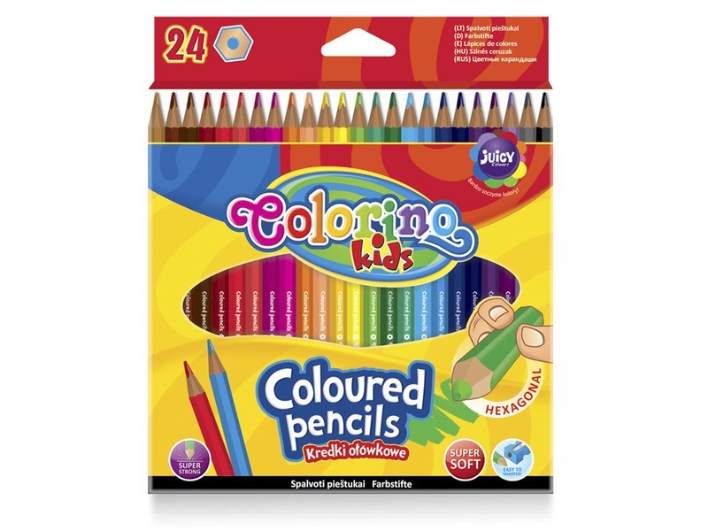 Colorino 24 db színes hatszögletű ceruzák