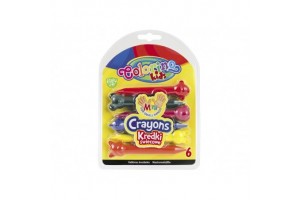 Colorino 6 db nagy színes zsírkréta