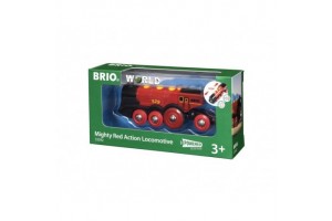 BRIO nagy piros lokomotív – piros gőzmozdony 13,7×5 cm