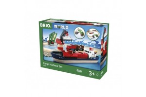 BRIO Hajó kikötő szett – konténerhajó