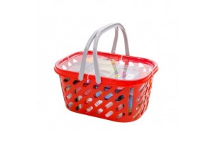 Bevásárlókosár játék élelmiszerekkel