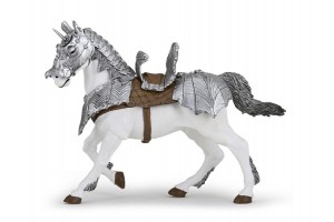 Papo felvértezett ló figura (39799)