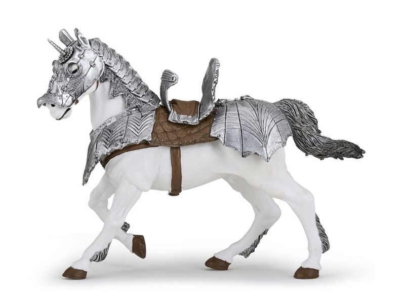Papo felvértezett ló figura (39799)