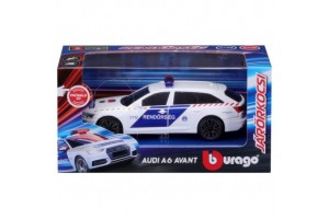 Bburago 1:43 Audi A6 Avant magyar rendőrautó - villogó, hangos