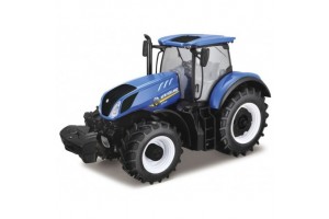 Bburago New Holland T7.315 kék 1:32 traktor, kb. 17 cm