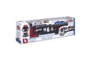 Bburago Street Fire Mercedes autószállító 1:43