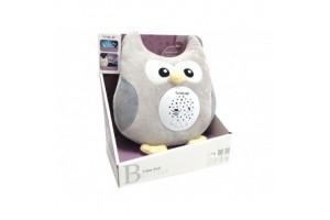 Bagoly zenélő világító bébijáték - csillagvetítés