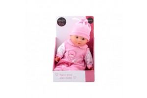 Baby Rose 30 cm játékbaba - rózsaszín ruhás