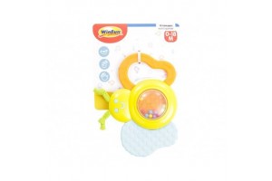 Pillangó csörgő bébijáték – színes rágóka