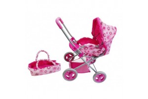 Luxus babakocsi 47x39x63 cm - kényelmes játékbabának