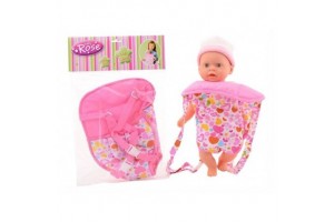 Kenguru babahordozó játékbabákhoz, puha és állítható