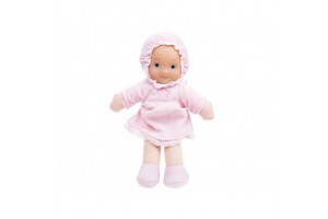 My First Baby puha baba, 25 cm, rózsaszín kapucnis