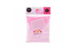 Baba párna és paplan készlet – pöttyös, Sweet Dreams felirat