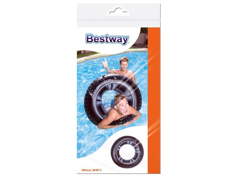 Bestway 36016 autókerék mintás úszógumi 91 cm
