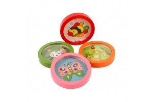 Állatos labirintusjáték 9,5 cm - fa ügyességi játék