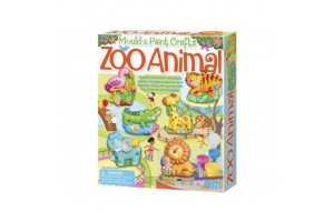 4M Állatos gipszöntő készlet - festhető állatkák