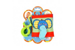 Állatfigurás puha bébikönyv - színes textúrák