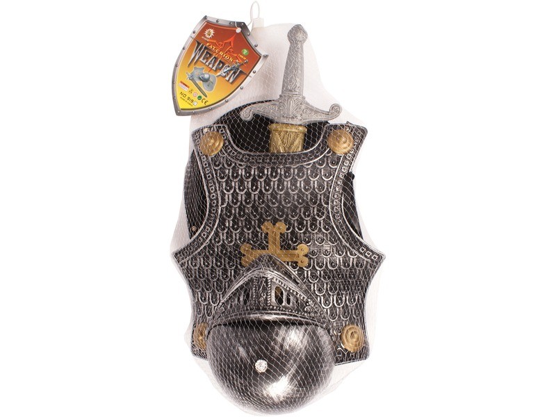 Lovagi fegyver készlet – sisak, kard és páncél