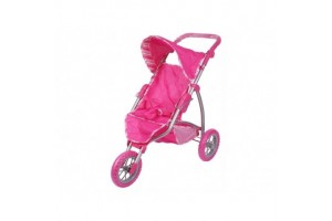 Háromkerekű sport babakocsi - rózsaszín