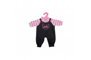 Kétrészes babaruha 46 cm-es babához, gombás zseb