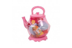 Teadélután 19 darabos készlet teáskannában