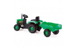 146 cm ráülős pedálos bébi traktor utánfutó (modell 8053/33051)