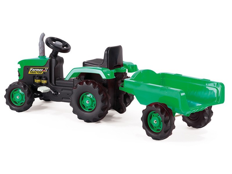 146 cm ráülős pedálos bébi traktor utánfutó (modell 8053/33051)