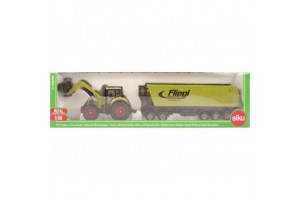 SIKU Claas traktor markolóval 1:50 - játékmodell