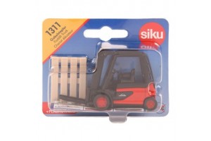 SIKU Linde targonca 1:87, piros-fekete, emelhető villa